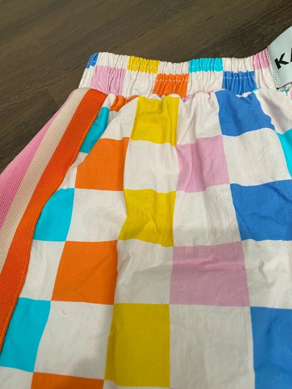 Katydid Women’s Checkered Boxer Style Cotton Shorts size M - Picture 8 of 8